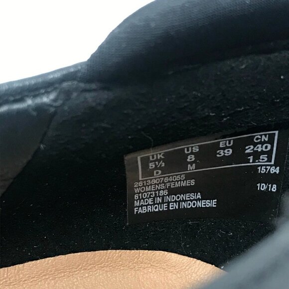 Unstructured By Clarks Womens Loafer Flat Shoes Black Leather Slip On 8 M - Picture 8 of 8